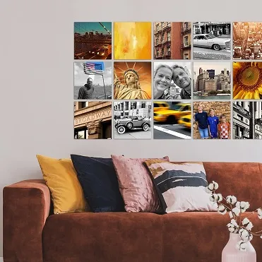 foto''s op vierkantjes voorbeeld