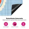 Aardbeien - Lijst - Rood - Geruit Inductie beschermer vinyl 3mm klein -zzzzzzz-lf-onderkant