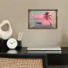 Doorkijk - Strand - Palmboom - Tropisch poster papier klein -sfeer1