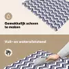 Oceaan - Golven - Blauw - Wit Inductie beschemer met haakjes klein 777 -ky-schoon-nl