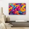 Abstract - Vormen - Kleurrijk canvas 2cm klein -sfeer6