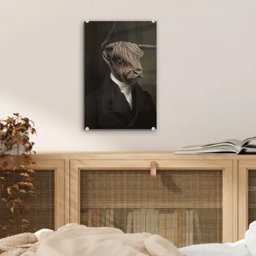 Oude Meesters - Schotse Hooglander - Dieren plexiglas 5mm klein -sfeer4
