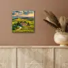 Toscane - Landschap - Wijngaarden aluminium wit klein -sfeer4