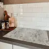 Beton  - Grijs - Muur Inductie beschermer vinyl 3mm klein 276 -sfeer3
