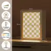 Patroon - Geblokt - Olijfgroen - Amore Light Box met kabel (Tafellamp) klein -USP_NL