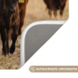 Runderen - Kudde - Landschap - Weide - Rustig Badmat klein -USP_AntislipDE