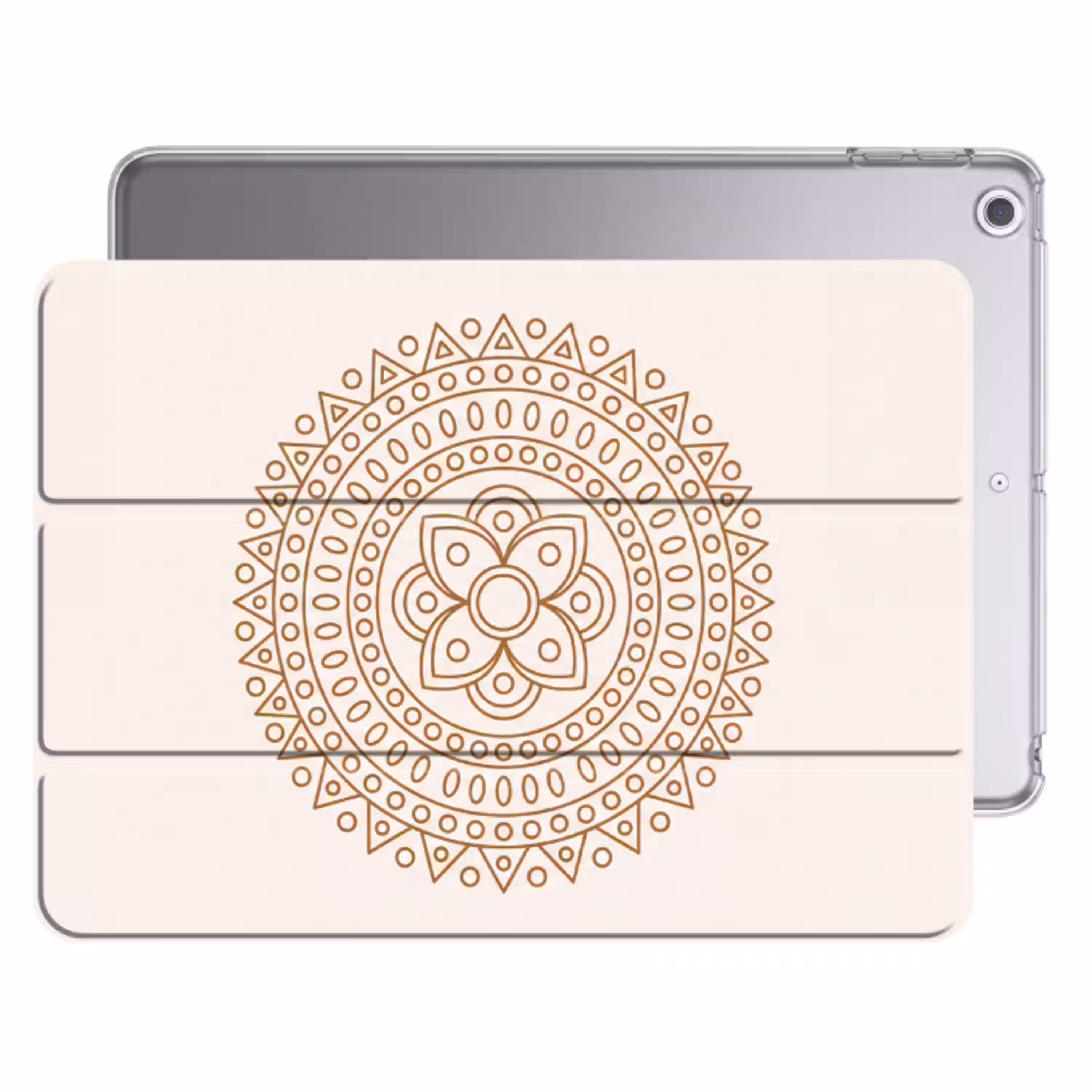 Mandala - Geometrisch - Abstract - Oosters - Bruin Apple iPad 2017 middel -threedimensional_3d_global