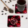 Granaatappel - Rood - Fruit onderzetter kurk middel -sfeer2