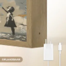 Boom - Graffiti - Banksy Style - Balloon Girl Light Box met batterij (Wandlamp) middel -USP_websiteoplaadbaarNL