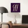 Oh hi - Paars - Minimalistisch aluminium wit klein -sfeer5