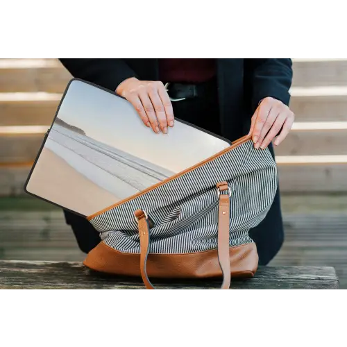 Zee - Zon - Zand laptophoes neopreen klein -tas