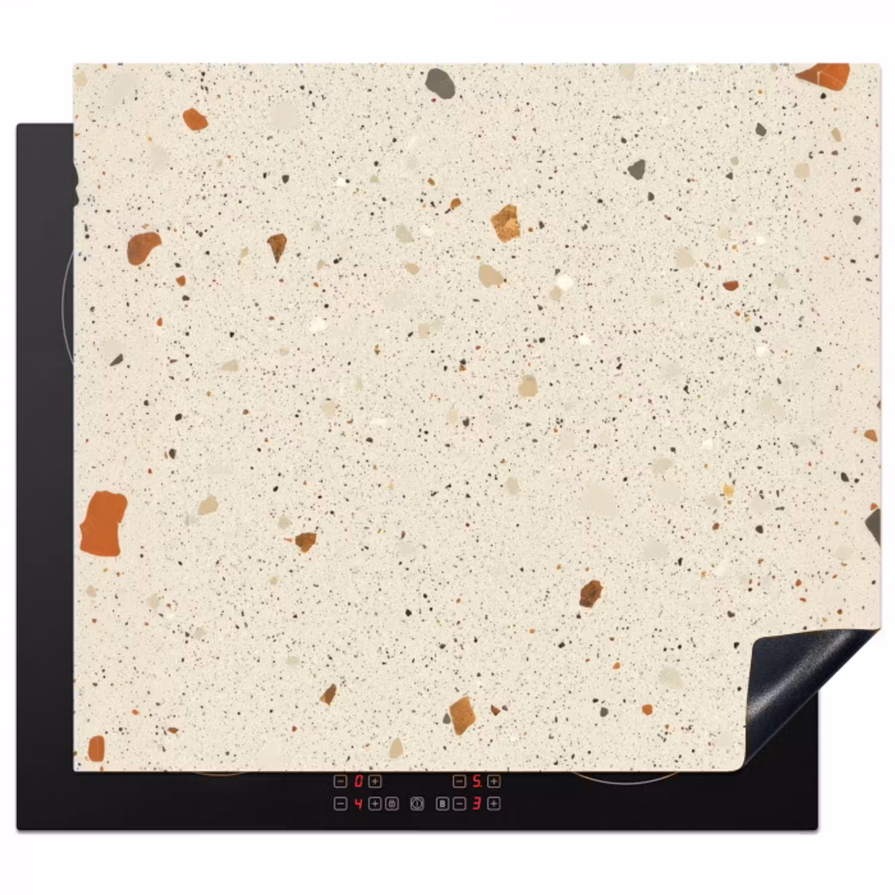 Terrazzo - Decoratie - Tegels - Patronen Inductie beschermer vinyl 3mm middel -3d