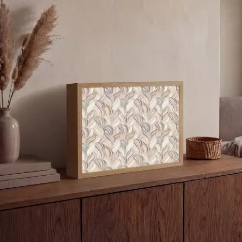 Abstract - Golvend - Pastel Light Box met batterij (Wandlamp) middel 907 -sfeer2