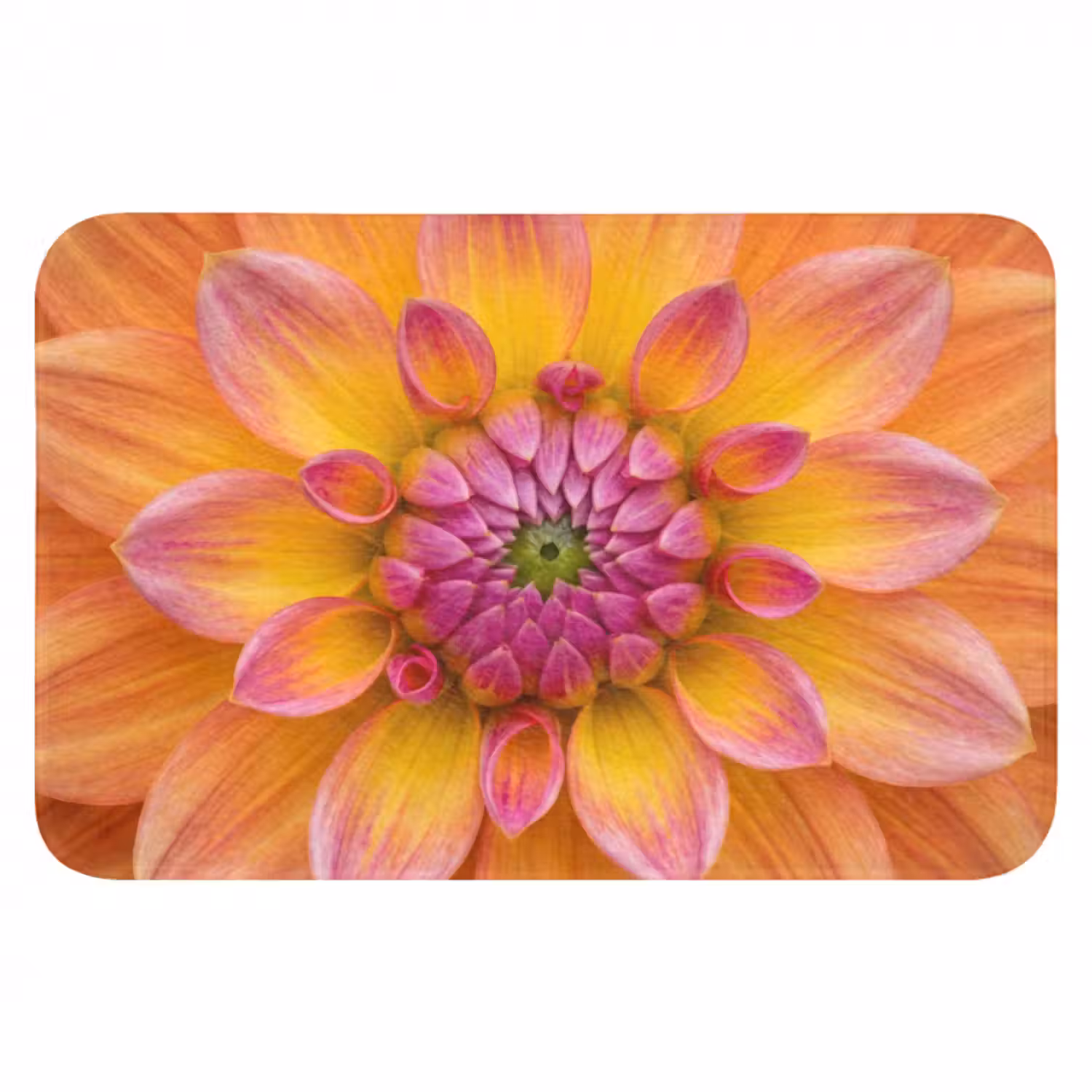 Badematte - Dahlie - Blume - Orange