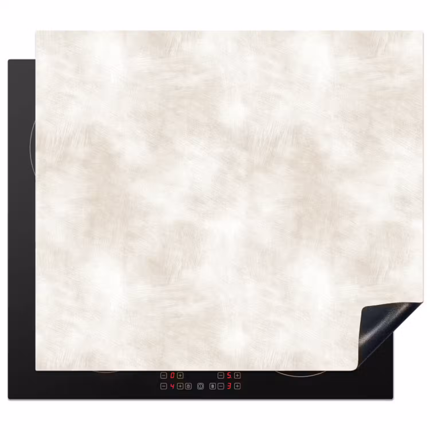 Inductie beschermer - Subtiel - Structuur - Beige