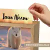 Ijsbeer - Sneeuw - Zonsopgang Light Box met kabel (Kinderlampje) klein -USP_websiteprintNL