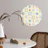 Zee - Sfeer - Mozaïek - Vis Wandcirkel behangsticker klein 186 -sfeer3