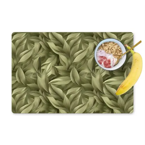 Bladeren - Modern - Groen Placemat vinyl groot 368 -zzzproduct_Kitchenyeah-website