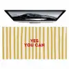 Strepen - Abstract - Yes you can - Rood Muismat XXL klein -zzz3d