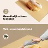 Donut - Romig - Poedersuiker - Beige Inductie beschemer met haakjes klein -ky-schoon-nl