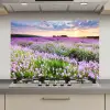 Lavendel - Bloemen - Zonsondergang - Paars - Weide keuken achterwand spatscherm klein -3d_website