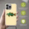 Vis - Blauw - Stippen - Schubben Hoesje iPhone 16 Pro Max met koord klein -sfeer2_NL