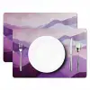 Abstract - Heuvels - Landschap - Paars Placemat vinyl groot -zzsfeer2_Kitchenyeah-website