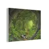 Jungle - Groen - Natuur - Tropisch - Planten PET vilt klein -3d