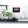 Orchidee - Graffiti - Kleurrijk - Bloemen - Abstract Muursticker klein -keuken