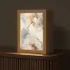 Marmer - Grijs - Goud Light Box met kabel (Tafellamp) klein -z3d_website