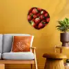 Aardbei - Fruit - Rood Wandcirkel Organisch Forex 3mm klein -sfeer4