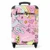 Unicorn doodles NBS - Handbagage koffer - Kinderen Unisex middel -productfoto_recht