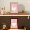 Eenhoorn - Bloemen - Roze Light Box met kabel klein -sfeer3_kind
