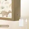 Dino - illustratie - Kleurrijk Light Box met batterij (Wandlamp kind) middel -USP_websiteoplaadbaarNL