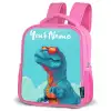 Dino - Zonnebril - Blauw Kinderrugzak - Roze middel -schuin