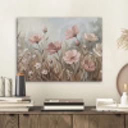 Bloemen - Botanisch - Schilderij - Pastel - Rustiek PET vilt klein -sfeer1