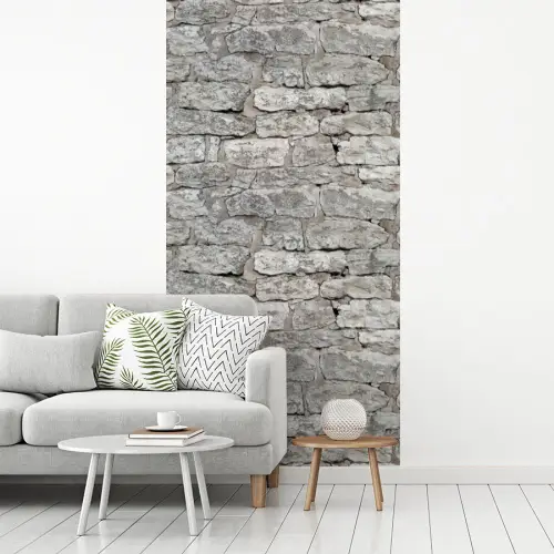 Natuurstenen - Muur - Afbrokkeling fotobehang vinyl groot 64 -woonkamer