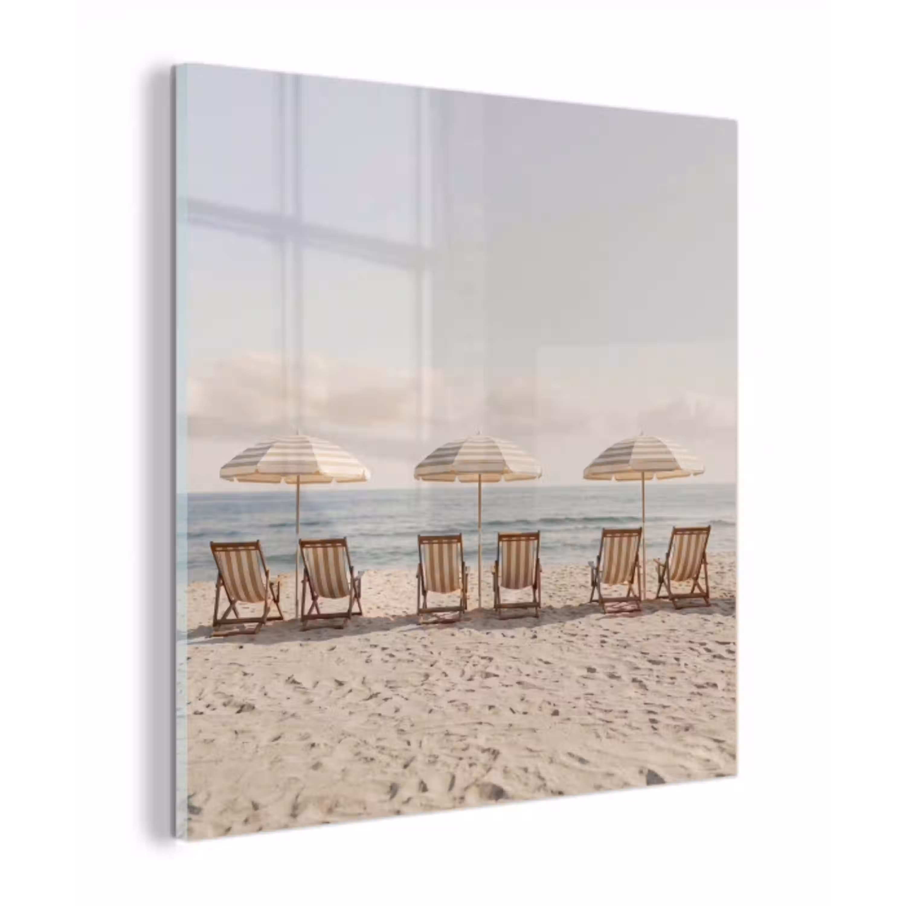 Strand - Stoelen - Parasol plexiglas 5mm klein -z3d