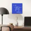 Blauw - I am that woman - Sierlijk - Minimalistisch aluminium wit klein -sfeer5