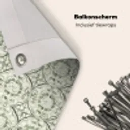 Krulornament - Tegel - Groen Balkonbeschermer Duitsland klein 596 -closeup_NL