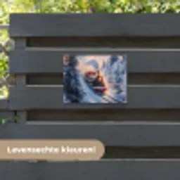 Kersttrein - Sneeuw - Winter - Kerst tuinposter los doek klein -sfeer3