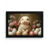 Konijn - Paaseieren - Stilleven fotolijst zwart zonder passe partout klein -3d