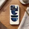 Vormen - Blauw - Abstract Telefoonhoesje iPhone 17 Pro klein -sfeer1