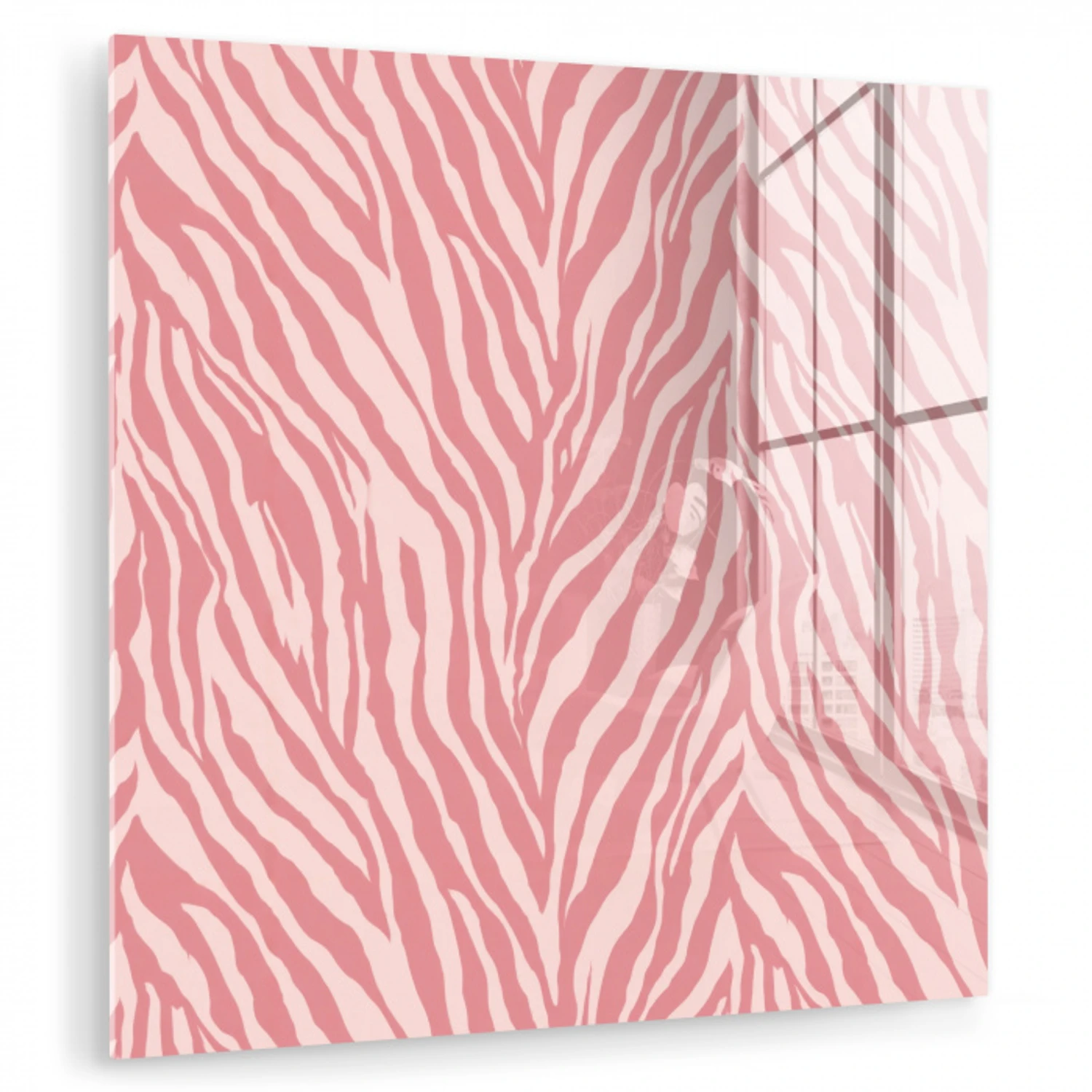 Zebra - Print - Roze plexiglas 5mm klein 11 -zzzproduct_nieuw