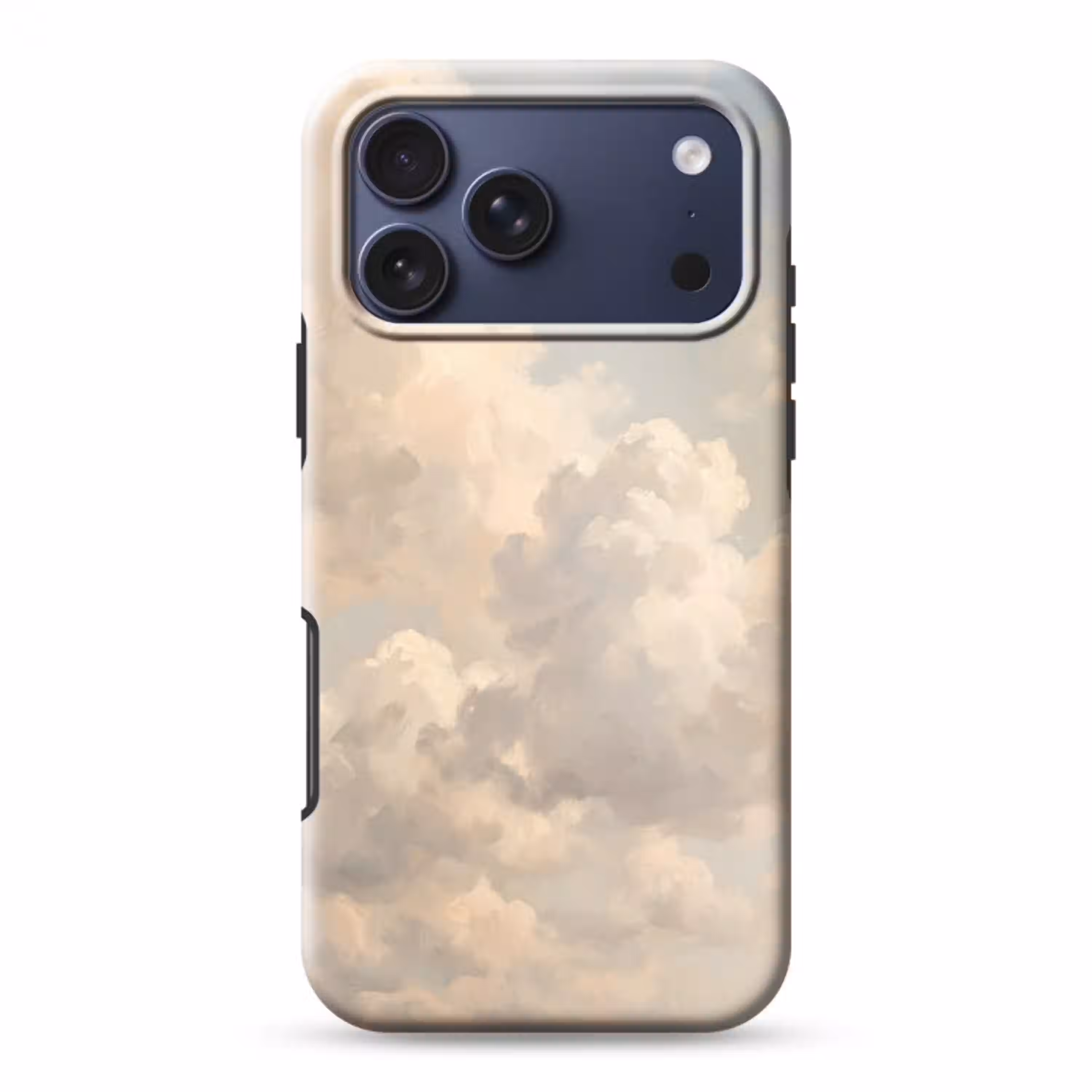 Wolken - Zacht - Natuur - Klassiek - Beige Toughcase MagSafe Apple iPhone 17 Pro Max klein -3d