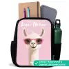 Lama - Wit - Zonnebril - Wimpers Rugzak - Zwart middel -inhoud_NL