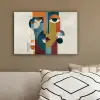 Geometrisch - Strakke vormen - Kleurrijk canvas 2cm klein -sfeer3