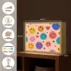 Smileys - Kleurrijk - Hartjes Light Box met batterij (Wandlamp kind) middel -USP_websiteoverzichtNL