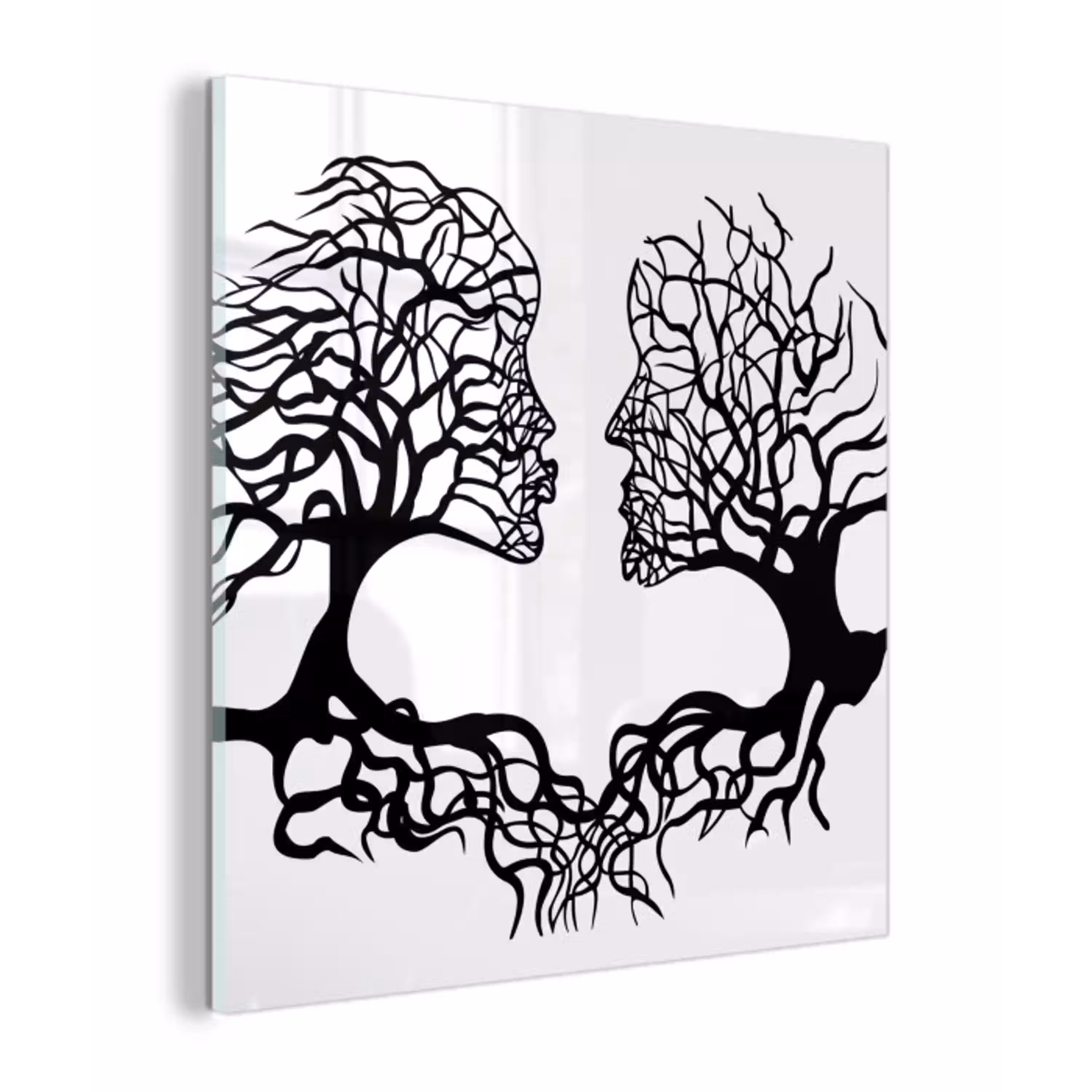 Bomen - Gezicht - Kunst - Abstract plexiglas 5mm klein -z3d