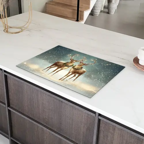 Kerstmagie - Winterwoud - Rendier Inductie beschermer vinyl 3mm klein -sfeer8